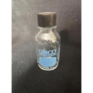 Gibco 125ml Glass Bottle With Screw Cap Science Lab Plant Art DIY